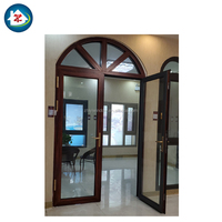 Puertas y ventanas baratas del fabricante superior de China, puerta de aluminio superior con arco