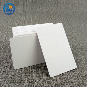 บัตรพีวีซีเปล่าพิมพ์ได้สีขาวพลาสติก CR80พร้อมชิปสำหรับบัตรผ่านบัตร<span class=keywords><strong>เครดิต</strong></span>โรงแรม - Product Image 4