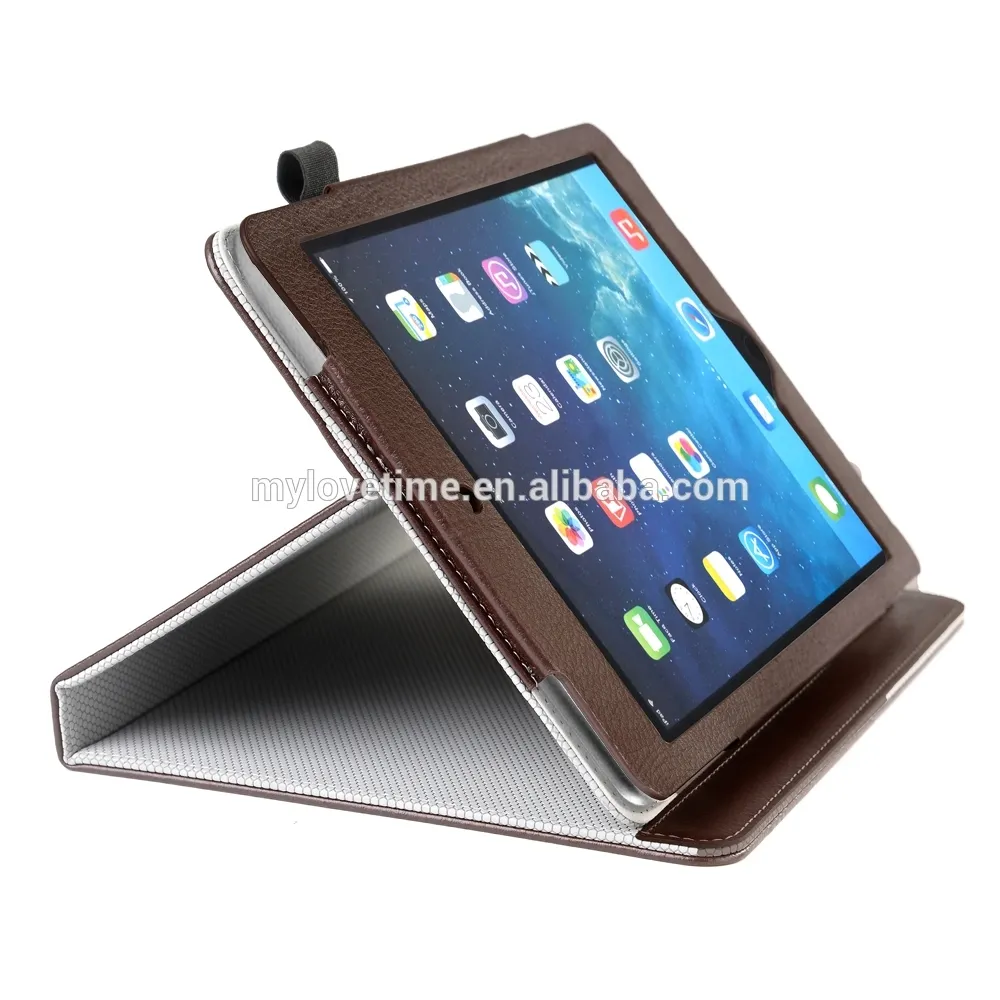 Customized logo OEM design wholesale leather housing stand tablet covers for ipad case