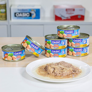 Materia prima fresca y saludable OEM Conservas de atún Pescado enlatado Listo para comer - Product Image 2