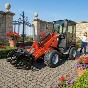 Agricultural and Construction Wheel 0.8ton 1ton Front-end with Forks 4x4 Hydrostatic 5 Standard Mini - Product Image 2