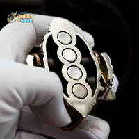 YJ Tiebro Metal Mechanical Skull Fidget Spinner Dekorasi Magnetik Mainan Jari untuk Menghilangkan Stres dan Dekompresi 14+