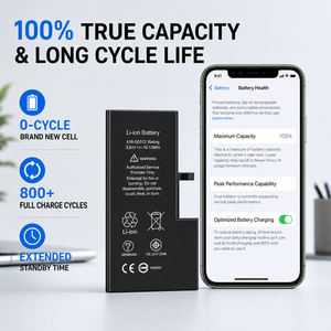 แบตเตอรี่ลิเธียมไอออนสำหรับเปลี่ยนใส่ <span class=keywords><strong>iPhone</strong></span> 4 5 6 <span class=keywords><strong>6S</strong></span> 7 8 9 X XR XS 11 12 13 14 15 16 Pro - Product Image 2