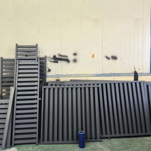 Sơn tĩnh điện nhôm lan can sàn kính bên ngoài nhôm sàn lan can hàng rào tấm ngoài trời cầu thang trường hợp lan can - Product Image 5