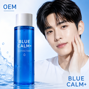 Tónico Calmante Blue Calm+ de 120 ml con Péptidos de Cobre, Líquido Facial Calmante con Péptidos Azules para Piel Sensible, Empaque Personalizado ODM - Product Image 1