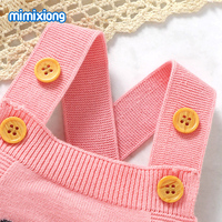 Combinaison en coton tricoté pour bébé MIMIXIONG, adorable lapin de Pâques, vêtements pour nouveau-nés, combinaisons en coton