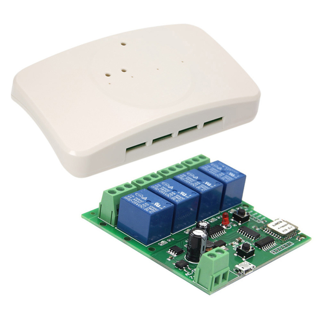 Smart Remote Control Module 4CH 10A Relays WIFI Wireless Universal Switch Work with Alexa Google home eWeLink APP domotica