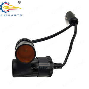 1-to-2 Araç Çakmak Splitter Adaptörü Çift DC 12V/24V Soket Uzatma Kablosu Araç Güç Kaynağı için Kablo Demeti - Product Image 5
