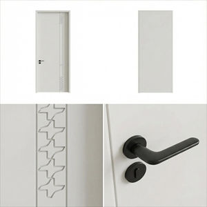 Porte en bois massif de chêne avec vernis transparent pour mettre en valeur la grainure naturelle, imperméable pour la chambre à coucher et l'entrepôt - Product Image 6