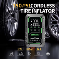 Démarreur portable 6-en-1 pour voiture, booster de batterie, chargeur de batterie externe 3000A, pack de batteries au lithium, compresseur d'air pour pneus