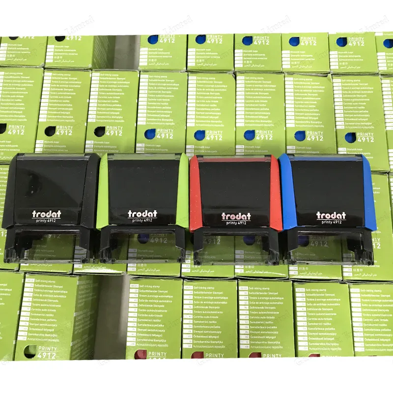 Штамп с автомиганием ноге 4910 4911 4912 4913 черный, красный, синий