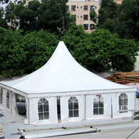 Tente de réception de luxe arabe à toit surélevé 3x3m 6x6m 8x8m pour événements à vendre