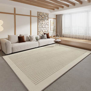 2024 nouveau tapis de Pile de boucle de pavage complet de Style crème pour salon et chambre à coucher maison TPR à côté de la couverture revêtement de sol en gros - Product Image 3