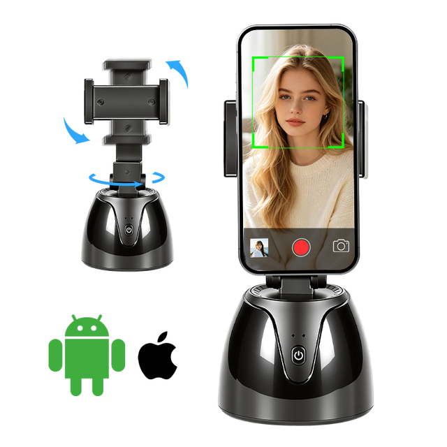 Smart 360° Auto AI Tracking Gimbal Face Recognition Professional Phone Gimbal Stabilizer Phone Camera Holder for IOS & Android