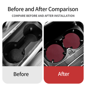 Sottobicchieri Universali in Pelle per Auto Disponibili in Fabbrica, Logo Personalizzabile, Tappetini Antiscivolo e Resistenti al Calore per Auto e Casa - Product Image 3