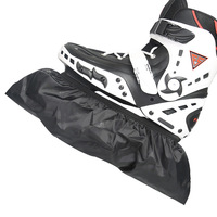 Couvre-chaussures noirs imperméables en plastique TP durable, réutilisables, pour patins à roulettes, patins à glace et sols domestiques