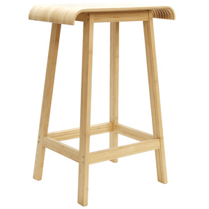 [Custom Made by Manufacturer] <b>Bamboo</b> Curved Seat Bar <b>Stool</b> with Arc Design - Product Image 4