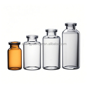 Frascos de Vidrio Farmacéutico 2R/4R/6R/8R/10R/15R/20R/25R/30R Forma Plana Empacados en Cajas - Product Image 2