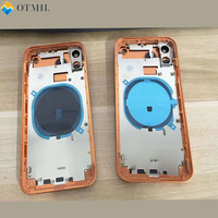 Coque arrière pour 17, 17 Pro, 17 Pro Max avec plaque en fer magnétique et verre, design barre