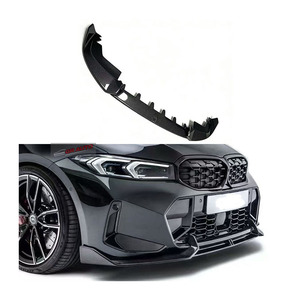 Per Serie 3 G20 330i M340i Separatori Paraurti Anteriore in Fibra di Carbonio con Fori di Scarico Installazione Universale Kit Carrozzeria - Product Image 1