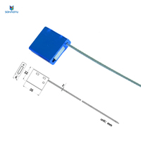 Sellos de cable de bloqueo de alambre de seguridad de aluminio con sellado de metal numerado ajustable