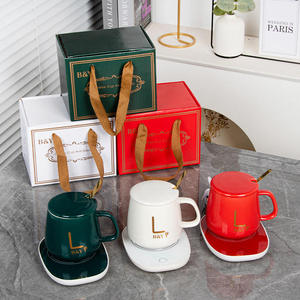 Chauffe-tasse Chauffe-tasse Tasse quantité minimale de commande LOW Personnalisation Smart Electric Usb Office 55 ℃ Home Promotional Business Gift Set Ceramic Coffee - Product Image 3