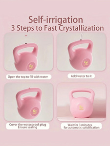 Có thể điều chỉnh của phụ nữ tập thể dục công cụ phun nước mềm kettlebell cho tập thể dục mông nâng ngồi xổm định hình quả tạ sâu - Product Image 4