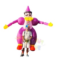 Costume gonflable de marionnette de clown de marche de taille personnalisée pour le costume gonflable de publicité de représentation de défilé