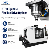 Centre d'usinage vertical CNC 3 axes robuste, commande FANUC, BT50, 24 bras porte-outils ATC, machine de découpe et de fraisage des métaux CV-1580