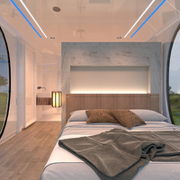 Service à guichet unique de l'usine Maisons mobiles personnalisées Maisons en conteneur Maisons avec cabine et remorque Maisons préfabriquées Maison