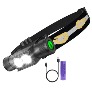 <span class=keywords><strong>Linterna</strong></span> Frontal LED <span class=keywords><strong>de</strong></span> Alta Potencia Recargable con 2pcs XML2 SST40 para Caza, Batería No Incluida - Product Image 1