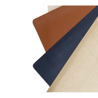 Tapis de mahjong en cuir 32x32 pouces, tapis de table anti-bruit pour mahjong, poker, jeux de société et jeux de cartes