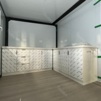 Pequeña Casa Prefabricada de Lujo de 20 pies, 30 pies, 40 pies, 2 Dormitorios, 1 Baño, Casa Integrada, Apartamentos Modulares, Apartamento Pequeño para Australia