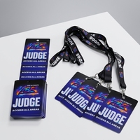 Vente en gros design personnalisé photo en couleur imprimée transparent PVC plastique ID VIP polyester longe passe adhésion événement ID Pass