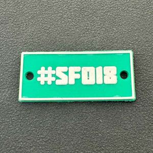 Patch personnalisé en silicone, caoutchouc, PVC pour vêtements, avec logo personnalisé, pour casquette, à thermocoller, transfert thermique 3D, à crocheter ou à coller - Product Image 1