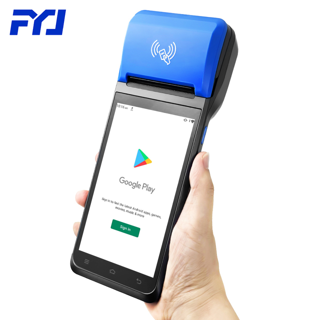 FYJ F1 5.5'' Mobile Pos PDA Terminal with Printer Android 12 Handheld Mini Touch Screen Pos Systems