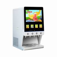 NOUVEAU Distributeur de jus froid D-J40C-T avec système de refroidissement par compresseur et boîte lumineuse LED pour la publicité, machine à café glacé commerciale
