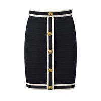 Ensemble de vêtements pour femmes AIMEISI Factory, nouveau cardigan décontracté à manches courtes, classique, rayé, robe en deux pièces, haut et jupe, ensemble de chandails pour femmes