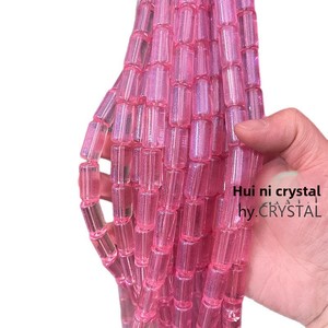 10*20MM Cristal Artificiel Lisse Baril Perles Grand Long DIY Bracelet Collier Boucles D'oreilles Cheveux Bijoux Chaussures Acces - Product Image 5