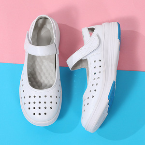 <span class=keywords><strong>Scarpe</strong></span> da Lavoro Estive per Donne, Personalizzabili, <span class=keywords><strong>Bianche</strong></span>, Slip-On, Suola Spessa Antiscivolo, Comode e Traspiranti per Ospedale - Product Image 4