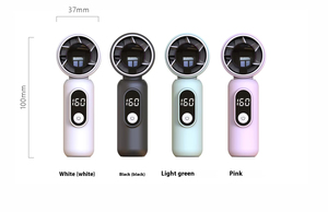 Motor turbo sin escobillas de alta velocidad, ventilador de mano mini portátil recargable con 199 velocidades, tipo cañón de aire de bolsillo para exteriores en verano. - Product Image 2