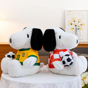 Peluches de <span class=keywords><strong>Snoopy</strong></span> de Fútbol, Regalos para Eventos Deportivos, Muñeco de Decoración Lindo, Personaje de Dibujos Animados, Juguetes de Peluche para Niños y Niñas - Product Image 2