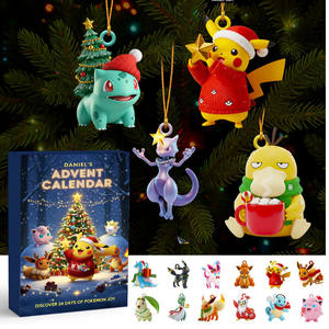 Caja Sorpresa Navideña de Pokémon, <span class=keywords><strong>Calendario</strong></span> de Monstruos de Bolsillo, Juguete de Dibujos Animados, Colgante Envasado Individualmente, Éxito de Ventas Transfronterizo - Product Image 2