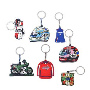 Porte-clés personnalisé en PVC de créateur, design 3D en forme de veste de <span class=keywords><strong>moto</strong></span>, double face - Product Image 6