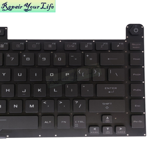 คีย์บอร์ดแล็ปท็อปเรืองแสงด้วยแสง RGB ภาษาอังกฤษแบบ US สำหรับ ASUS ROG Strix G531 G531GV G531GT G15 <span class=keywords><strong>G512</strong></span> G512LV G512LW 0KNR0-4614HE00 V184262AS1 HB - Product Image 3