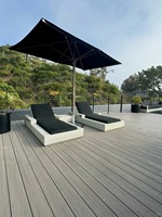 Terrasse en WPC de haute qualité, écologique, résistante au feu et à l'humidité, idéale pour l'extérieur, le jardin, la terrasse, la zone de divertissement, directement de l'usine