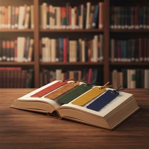 Minimalist Vintage PU Leather <b>Bookmark</b> Classic Reading Page Markers Promotional <b>Bookmarks</b> for Bookworms Writers - Product Image 3