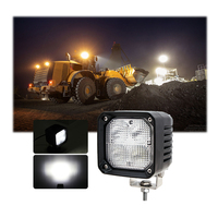 Lampe de travail LED blanche froide homologuée ECE R10 avec faisceau spot/diffuse/anti-éblouissement, carrée, 4 pouces