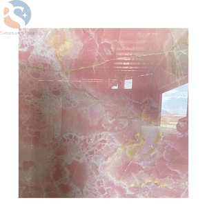 Rosa materiale Della Decorazione In Marmo Onice Marmo per la tabella o di terra piastrelle - Product Image 1