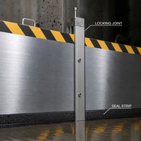 Barrera Contra Inundaciones de Acero Inoxidable Personalizada, OEM ODM, Protección Impermeable Contra Inundaciones para Entradas de Edificios Comerciales, Directo de Fábrica